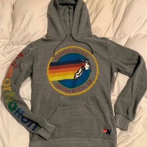 Size M unisex hooded sweatshirt from Aviator Nation Laguna Beach